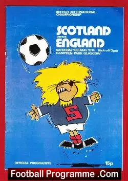 Scotland v England 1974 – Hampden Park – Glasgow