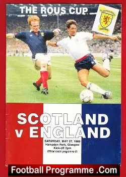 Scotland v England 1989 – Hampden Park – Glasgow