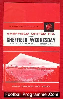 Sheffield United v Sheffield Wednesday 1965 - football programme