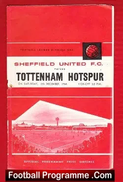 Sheffield United v Tottenham 1964