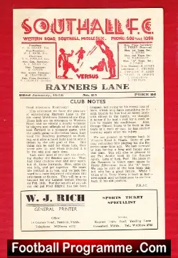Southall v Rayners Lane 1949 – Middlesex Intermediate Cup