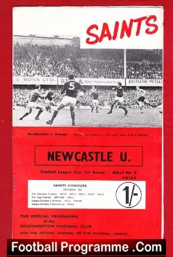 Southampton v Newcastle United 1968
