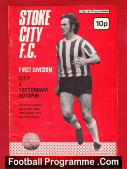 Stoke City v Tottenham 1974