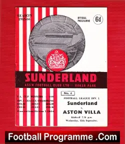 Sunderland v Aston Villa 1965