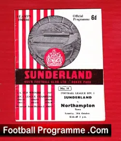 Sunderland v Northampton Town 1965