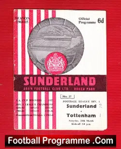 Sunderland v Tottenham 1965