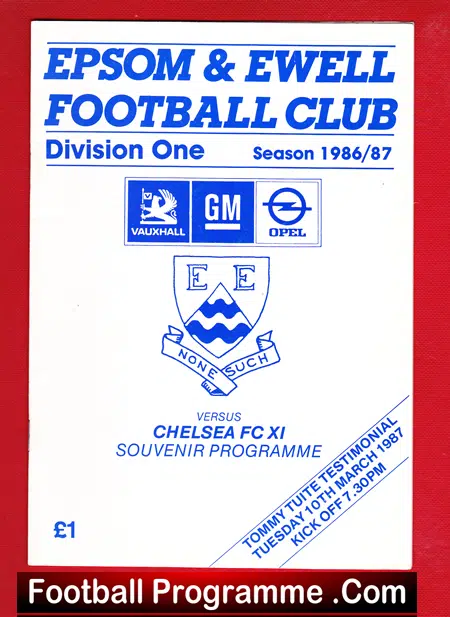 Tommy Tuite Testimonial Benefit 1987 Epsom Ewell – + George Best