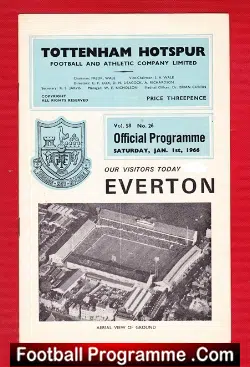 Tottenham Hotspur v Everton 1966