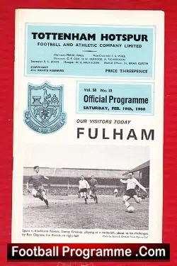 Tottenham Hotspur v Fulham 1966