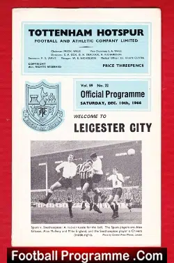 Tottenham Hotspur v Leicester City 1966