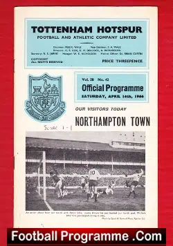 Tottenham Hotspur v Northampton Town 1966