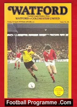 Watford v Colchester United 1979 - football programme