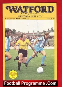 Watford v Hull City 1979 - football programme