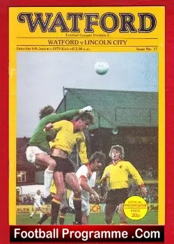 Watford v Lincoln City 1979 - football programme