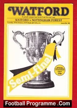 Watford v Nottingham Forest 1979