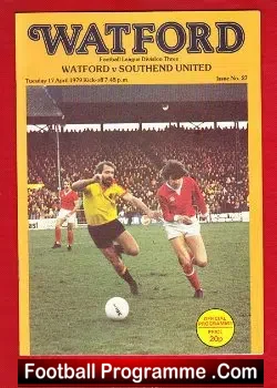Watford v Southend United 1979 - football programme