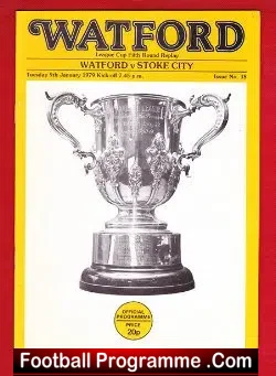 Watford v Stoke City 1979 - football programme