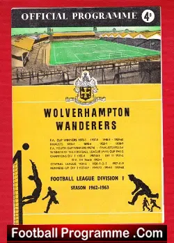 Wolves Wolverhampton v Aston Villa 1963