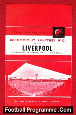 Sheffield United v Liverpool 1965