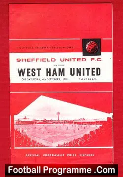 Sheffield United v West Ham United 1965