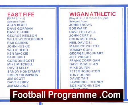 Wigan Athletic v East Fife 1980 – CWKS Legia – Pre Season