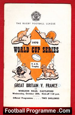 Great Britain Rugby v France 1970 – at Castleford