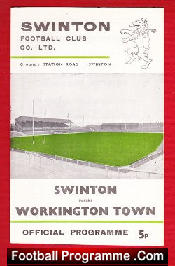 Swinton Rugby v Workington Town 1974
