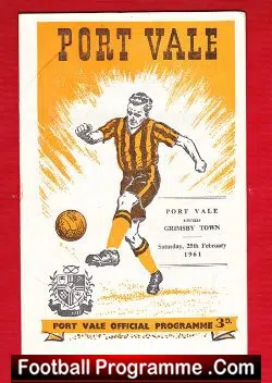 Port Vale v Grimsby Town 1961