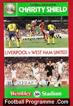 Liverpool v West Ham United 1980 - 80 Charity Shield