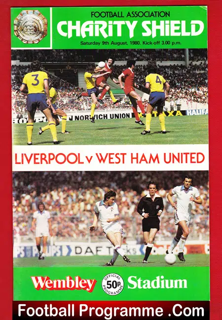 Liverpool v West Ham United 1980 – 80 Charity Shield
