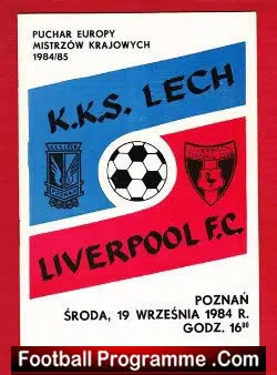 Poznan v Liverpool 1984 - European Cup - Poland
