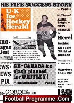 UK Ice Hockey Herald Magazine 1973
