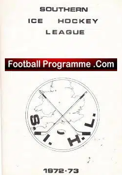 UK Ice Hockey Southern League Magazine 1972 - 1973