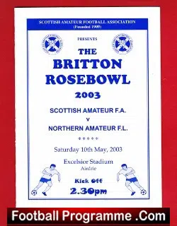 Scottish Amateur FA V Northern Amateur League 2003 – Airdrie