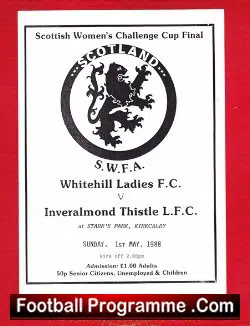 Whitehill Ladies v Inveralmond Thistle 1988 - Womens Cup Final