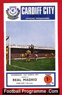 Cardiff City v Real Madrid 1971