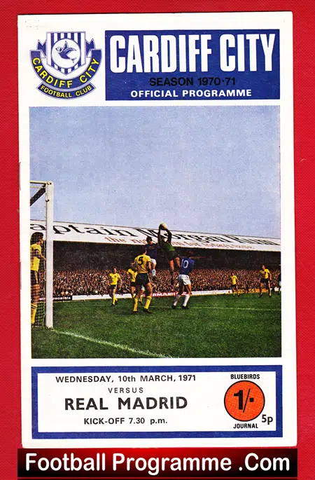 Cardiff City v Real Madrid 1971