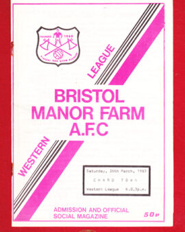 Bristol Manor Farm v Chard Town 1983 – Western League