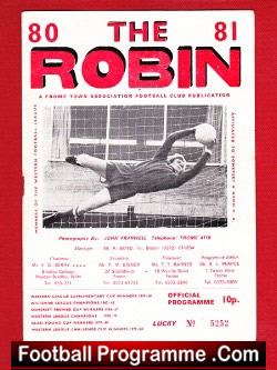 Frome Town v Tiverton Town 1981 – Western League