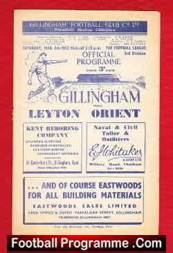 Gillingham v Leyton Orient 1952