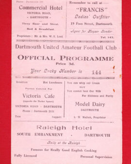 Dartford United v Bere Alston 1950s ?