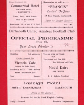 Dartford United v Looe 1950s ?