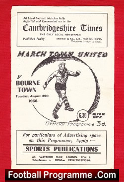 March Town United v Bourne Town 1950