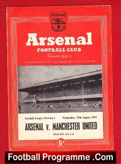 Arsenal v Manchester United 1952