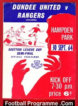 Dundee United v Glasgow Rangers 1964 - Scottish Cup Semi Final
