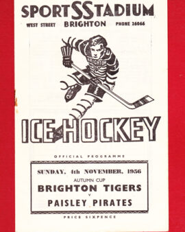 Brighton Ice Hockey v Paisley Pirates 1956