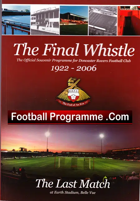 Doncaster Rovers v Nottingham Forest 2006 – Last Match Belle Vue