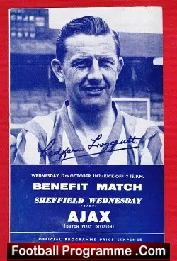 Redfern Froggatt Testimonial Benefit Sheffield Wednesday 1962