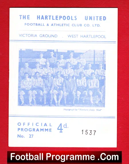 Hartlepool United v Darlington 1964 - Durham Senior Cup
