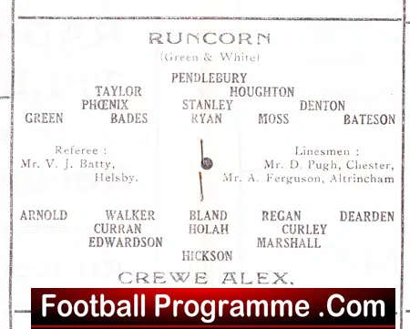 Runcorn v Crewe Alexandra 1968